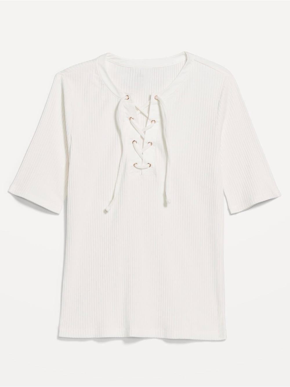 Short Sleeve Lace Front Tee